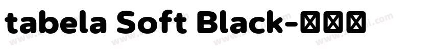 tabela Soft Black字体转换